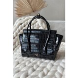 Nobo Small Box Bag with Embossed Pattern BAG5800-M20 Black | Shoptok.si
