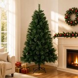  Umjetno božićno drvce 180 cm PVC i metal Zelena | shoptok.hr