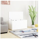  Skrinja za shranjevanje bela 84x42x46 cm iverna plošča | Shoptok.si