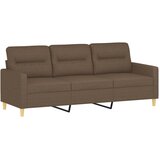  3-dijelni set sofa s jastucima smeđi od tkanine | shoptok.hr