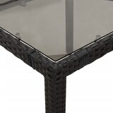  3-dijelni bistro set s jastucima crni od poliratana | shoptok.hr