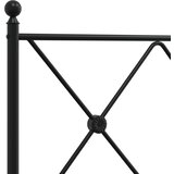 okvir kreveta uzglavlje i podnožje crni 120x190 cm | shoptok.hr