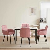  Trpezarijske stolice 4 pcs Baršun Ružičasta 57 x 50 x 85 cm | Eponuda.ba