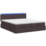  od pjene s madracem i LED-om Tamno smeđa 200 x 200 cm | shoptok.hr