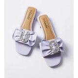Gemre Purple elegant slippers with rhinestones Fifi | shoptok.hr