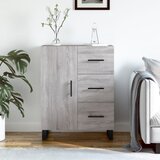 vidaXL Komoda siva sonoma 69,5x34x90 cm inženirski les Cene