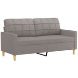  2-dijelni set sofa s jastucima smeđesivi od tkanine | shoptok.hr