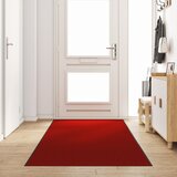 vidaXL Predpražnik Rdeč, Črn Poliamid 350 x 120 x 0.9 cm Predpražniki Cene