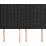 Uzglavlja 4 kom crni 72 x 5 x 78/88 cm baršunasta | shoptok.hr