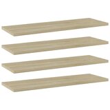 Police za knjige 4 kom boja hrasta sonome 60x20x1,5 cm iverica | Shoptok.si