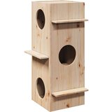 vidaXL Mačja kućica 43x43x90 cm puno drvo bor | shoptok.hr