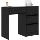 Stol s ladicama Crni hrast 90 x 37.5 x 75 cm Konstruirano drvo | shoptok.hr