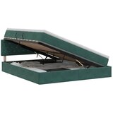  Krevet s od storage Tamnozelena 160 x 200 cm Baršun - Tamnozelena 160 x 200 cm Kristal s dugmadima | shoptok.hr