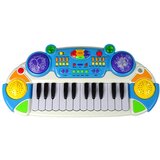 Lean_Toys Otroška klaviatura s stolom in mikrofonom modra | Shoptok.si