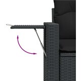 vidaXL 7-dijelni set vrtnih sofa od poliratana s jastucima crni | shoptok.hr