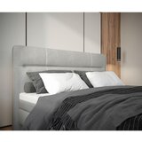 MID.YOU POSTELJA Z VZMETNICO 180 cm x 200 cm , les, tekstil, leseni material svetlo siva | Shoptok.si