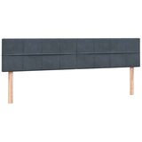 Box spring krevet s madracem tamnosivi 180x220 cm baršunasti | shoptok.hr
