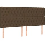  Uzglavlje tamnosmeđe 180x7x118/128 cm od tkanine | shoptok.hr
