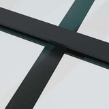  Klizna vrata od stakla ESG i aluminija 76 x 205 cm crna | shoptok.hr