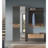 MID.YOU Predsoba Mason, 3-Delno, Siva, Barva Hrasta | Shoptok.si