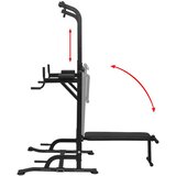 Power Tower Sprava za Vježbanje s Klupom za Trbušnjake | shoptok.hr