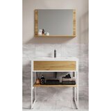 MID.YOU Kopalnica Bitila 80, Bela, Barva Hrasta, 3-Delno | Shoptok.si