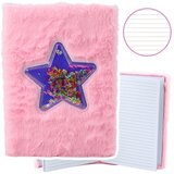  notes s crtama, zvijezda i konfeti, ružičasti, A5 80 listova | shoptok.hr