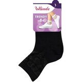 Bellinda TRENDY COTTON SOCKS - Women's Socks with Decorative Hem - Black | shoptok.hr