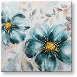  Naslikana slika na platnu cvetje 1-delna CWF1973WE1 - 70x70 cm () Cijene