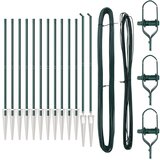 vidaXL Stebri z bodicami 13 kos Ø32 mm 140 cm Galvanizirana jeklo Cene