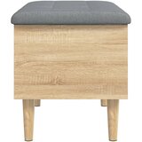  Klupa za pohranu boja hrasta 62x42x46 cm od konstruiranog drva | shoptok.hr
