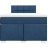 vidaXL Krevet s oprugama i madracem plavi 120 x 190 cm od tkanine | shoptok.hr