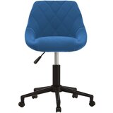 Furnova Vrtljiv jedilni stol moder žamet, (21928842) | Shoptok.si