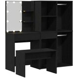  Set stola za oblačenje s LED 4 pcs Crni hrast Konstruirano drvo | shoptok.hr