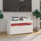 TV ormarić s LED svjetlima bijeli 75 x 35 x 40 cm | Eponuda.ba