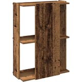  Regal za knjige s 3 razina boja staro drvo 60x30x80 cm drveni | shoptok.hr