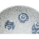  Nadgradni umivaonik sivo-plavi ovalni 47 x 33 x 13 cm keramički | shoptok.hr