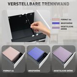  Mobilni ormar za spise ormar za spise pregrada centralno zaključavanje čelično kućište 5 kotača bijela 39 x 48 x 67 cm | shoptok.hr
