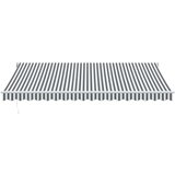 Tenda na uvlačenje antracit-bijela 4 5x3 m tkanina i aluminij | shoptok.hr