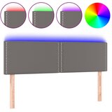  LED uzglavlje sivo 144 x 5 x 78/88 cm od umjetne kože | shoptok.hr