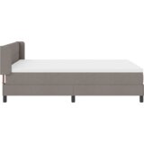  Postelja boxspring z vzmetnico z vzmetnico Taupe 140 x 200 cm, (5000127380) | Shoptok.si