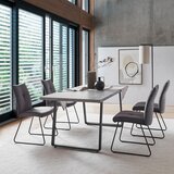CARRYHOME Jedilna miza , siva | Shoptok.si
