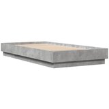  The Living Store Posteljni okvir betonsko siv 75x190 cm inženirski les - Posteljni Okvir, (21498065) | Shoptok.si