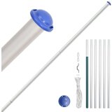 vidaXL Zastava Evrope in drog 6,23 m aluminij | Shoptok.si