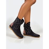 Resti Women's ankle boots with low wedge and studs Indian Style | ePonuda.com