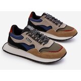 Big Star Men's Big Star Memory Foam System Sneakers Beige-Blue | ePonuda.com