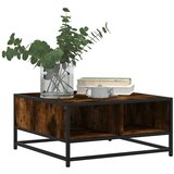  Stolić za kavu boja hrasta 60,5x60,5x30 cm od drva i metala | shoptok.hr