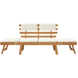  Klop z blazinami 2 v 1 190 cm trden akacijev les, (20658151) | Shoptok.si