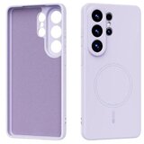 Chameleon Gumiran magnetni ovitek (TPU Magnetic Pastel) za Samsung Galaxy S26 Ultra, vijoličen | Shoptok.si