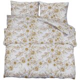  Set posteljine za poplun bijelo-smeđi 200x220 cm pamučni | shoptok.hr